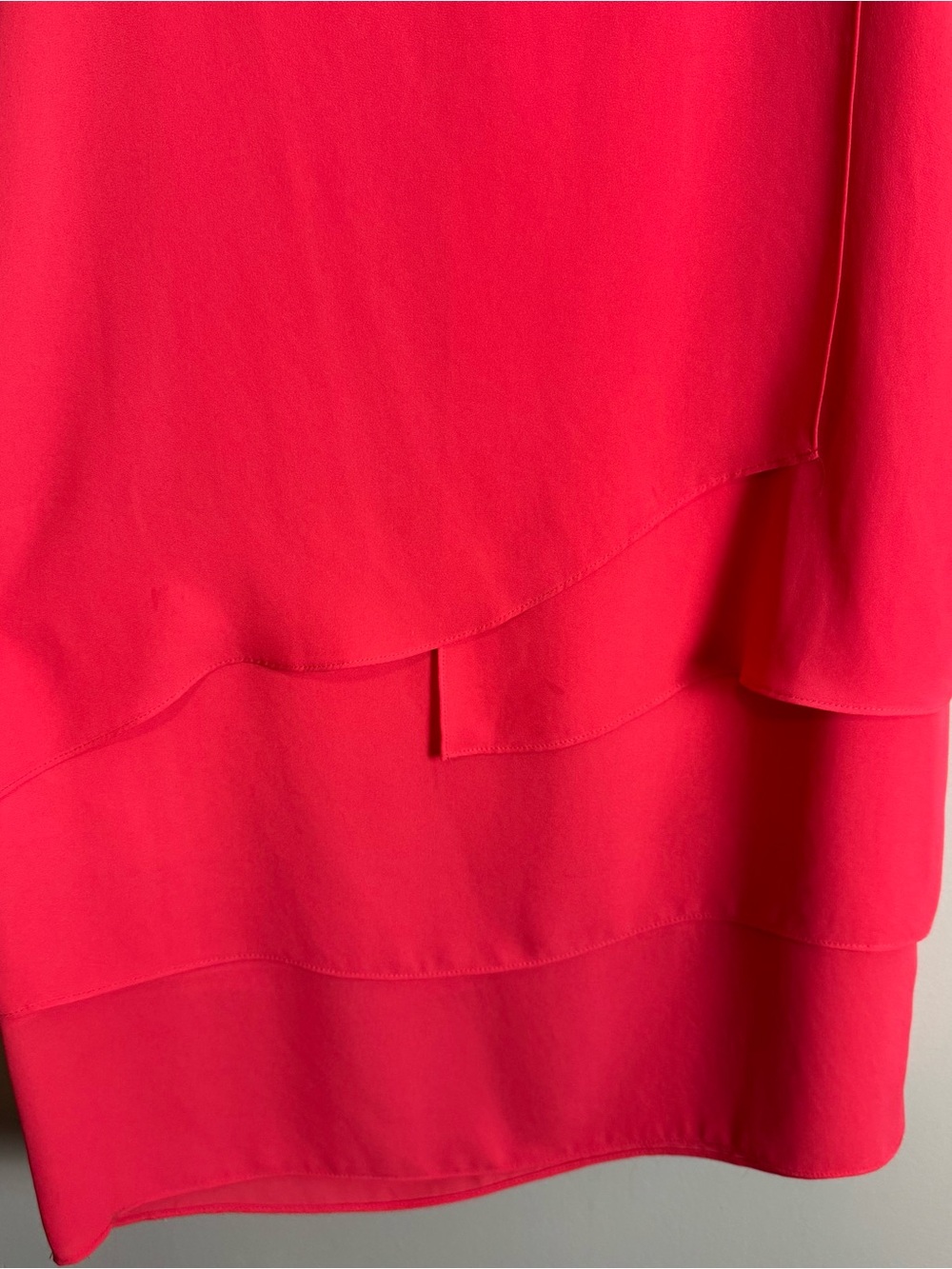 BCBGMaxAzria Coral Pink Haley Layered Cocktail Dress Size 4 - Picture 2 of 9